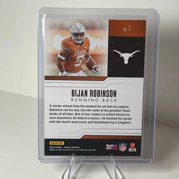 2023 Score Protential #7 Bijan Robinson - Atlanta Falcons - Picture 2 of 2